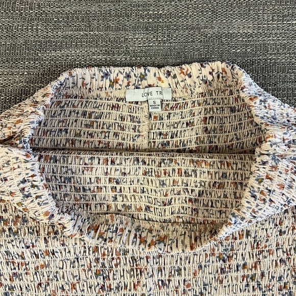 NWOT Love Tree Cropped Tie Top w/ Ruffle Skirt - Picture 6 of 6